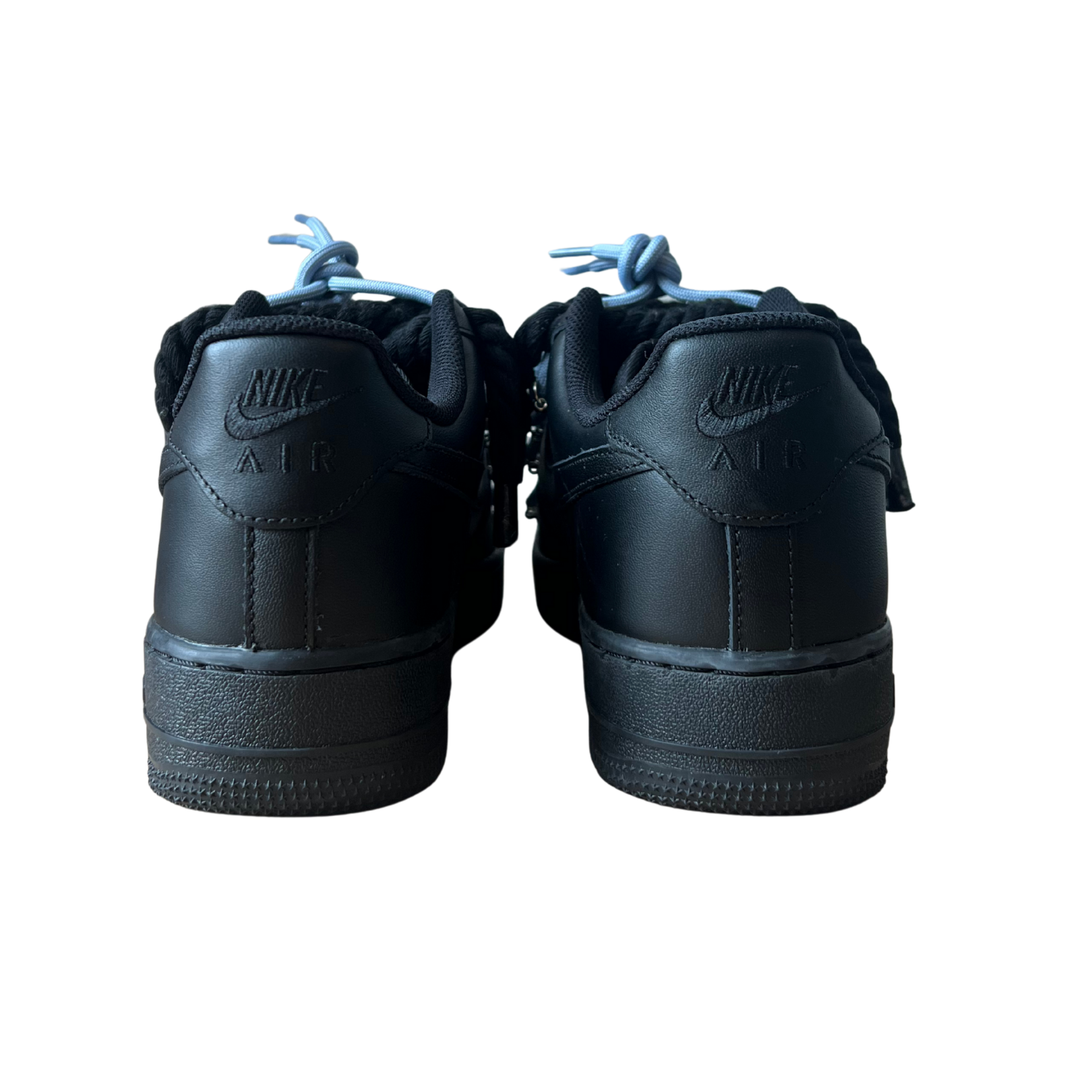 Nike Air Force 1 Black Lanvin Rope Lace (Black White) (új)