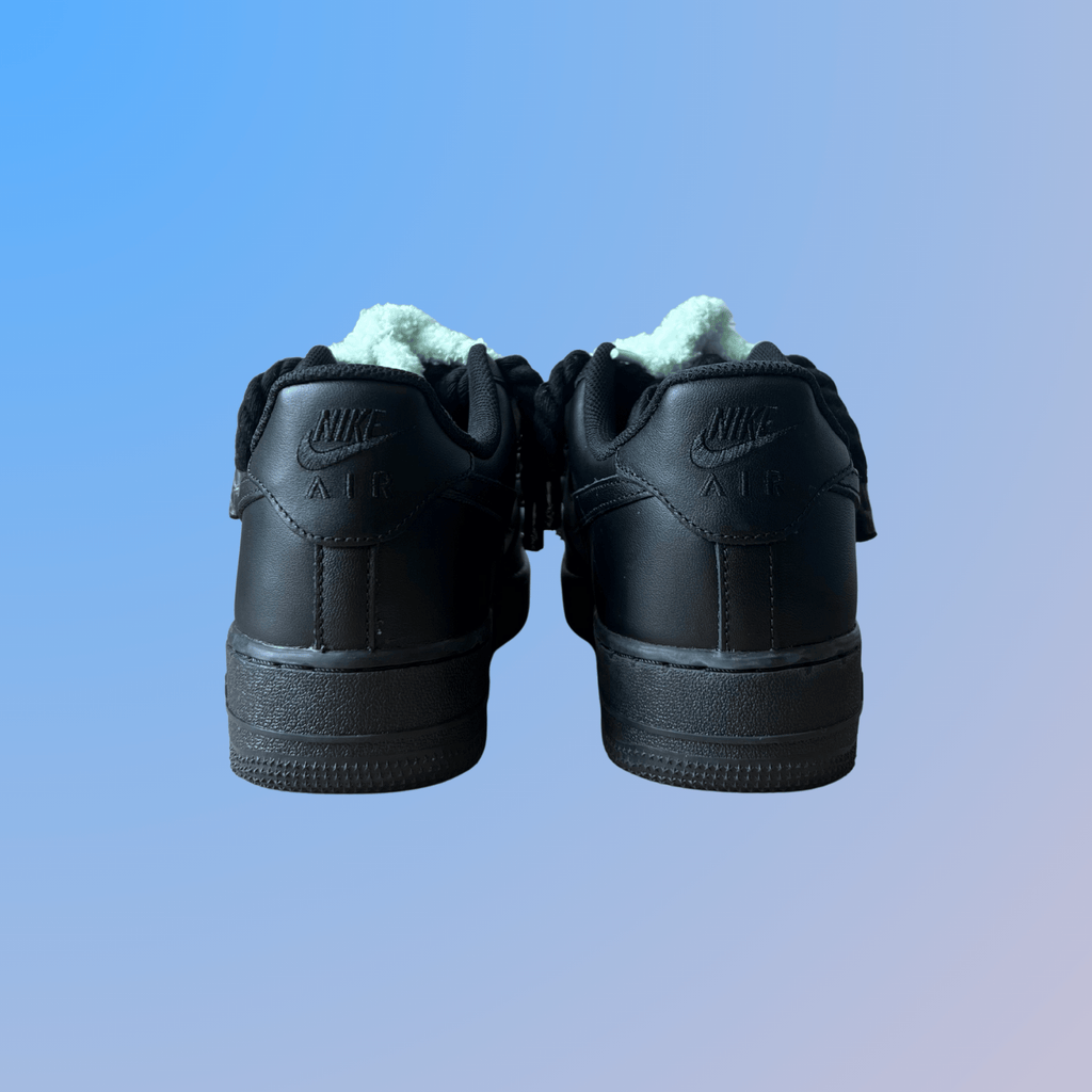 Nike Air Force 1 Black Lanvin Rope Lace (Black White) (új)