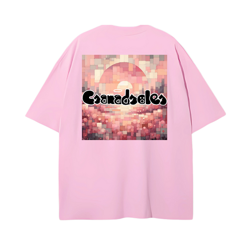 CSANADSOLES CUBIST SUNSET TEE