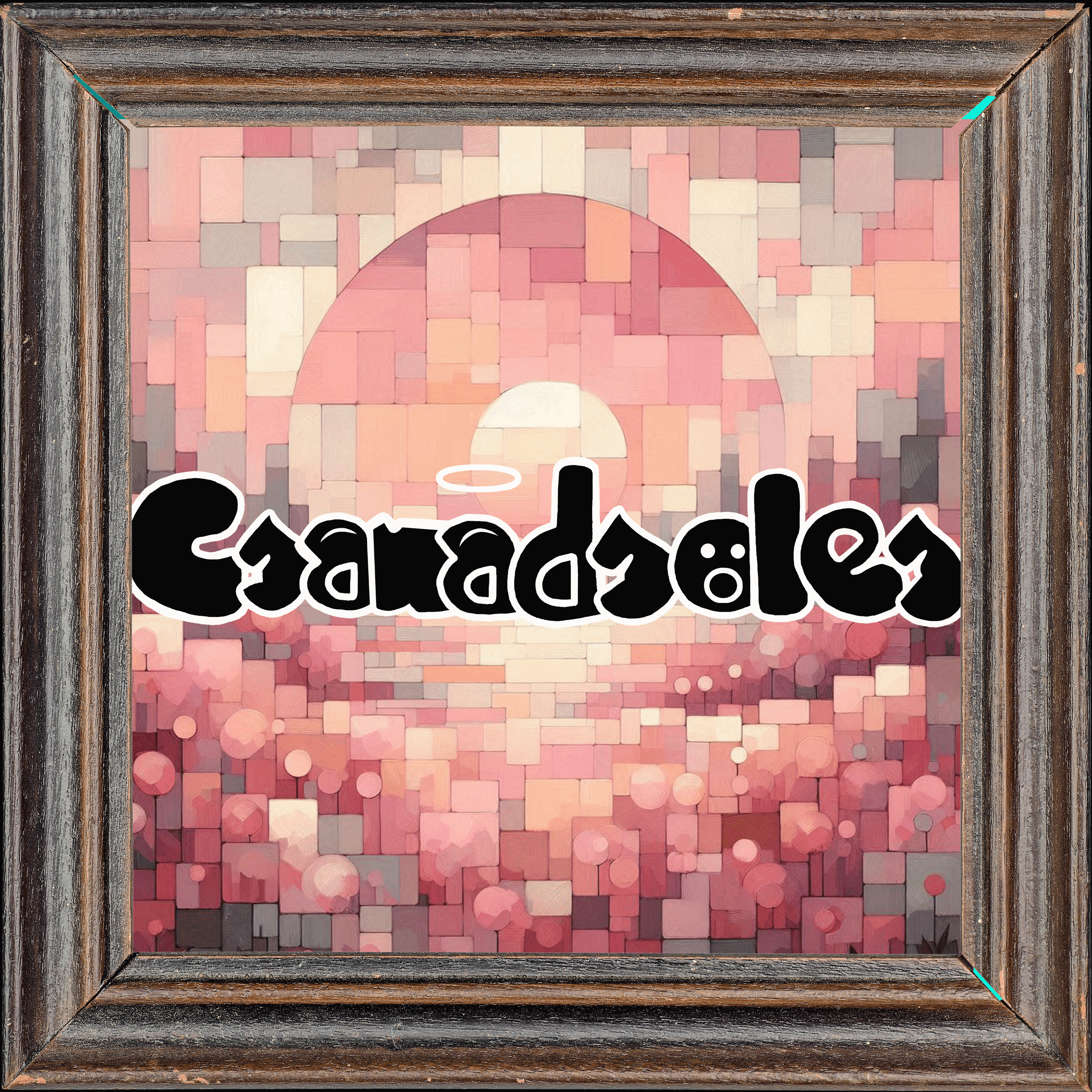 CSANADSOLES CUBIST SUNSET TEE BACK LOGO