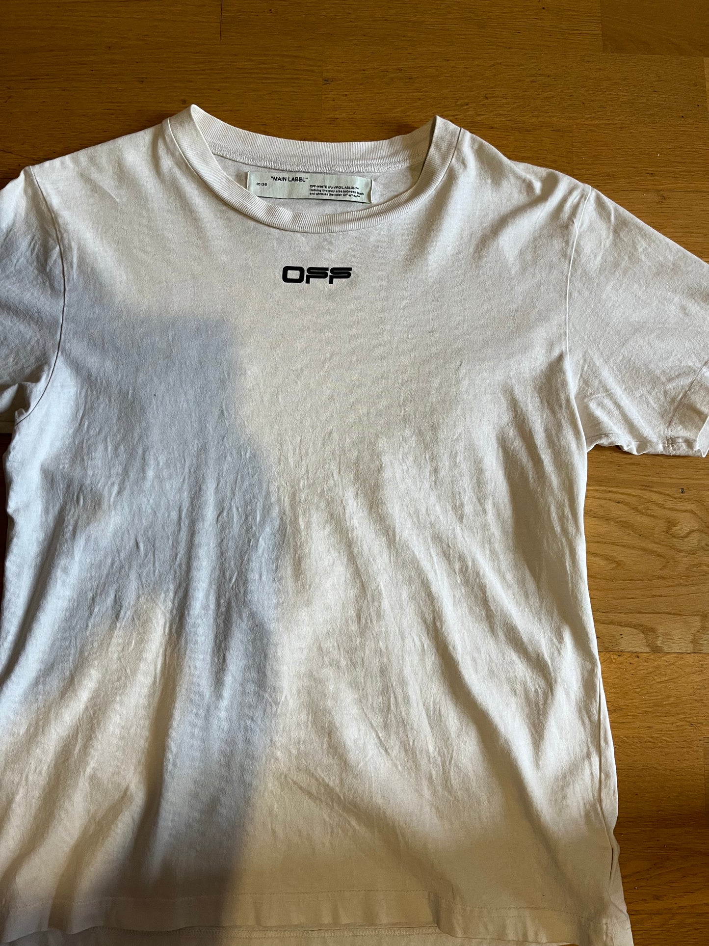 Off-White Airport Tape Tee White (használt)