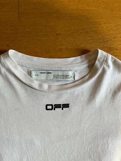 Off-White Airport Tape Tee White (használt)