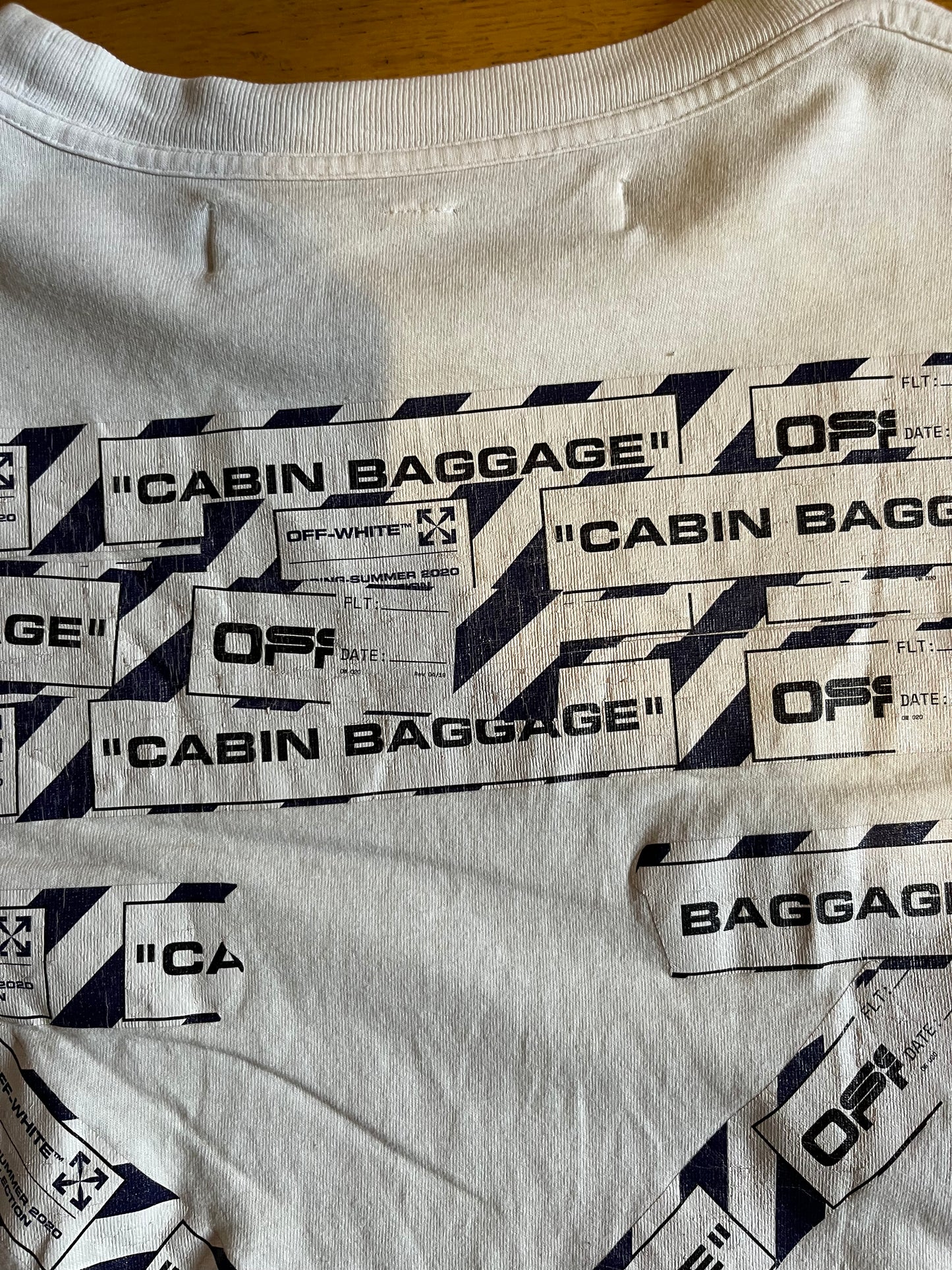 Off-White Airport Tape Tee White (használt)