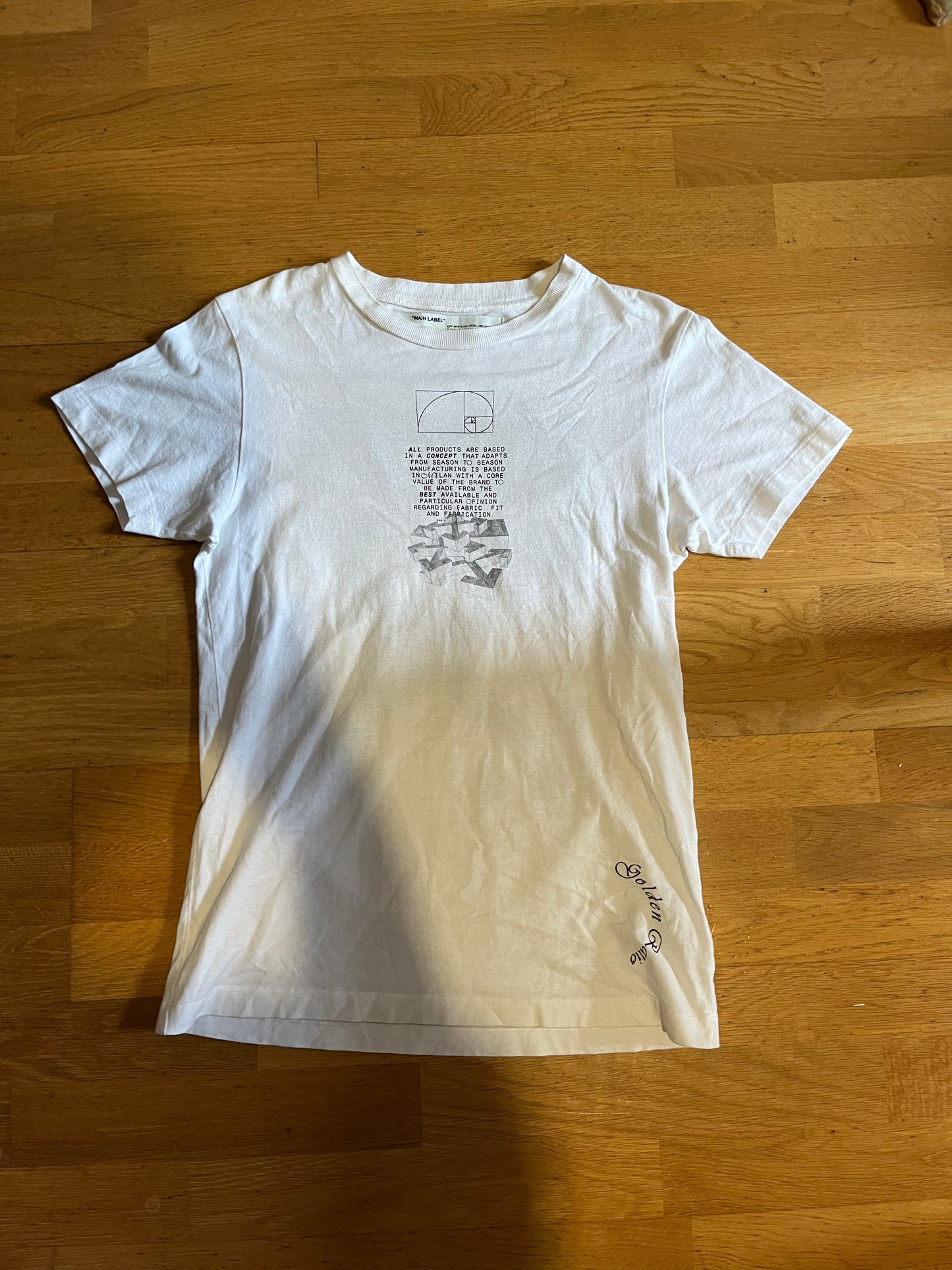 Off-White Dripping Arrows Tee White (used)