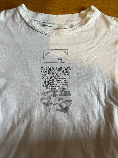 Off-White Dripping Arrows Tee White (used)