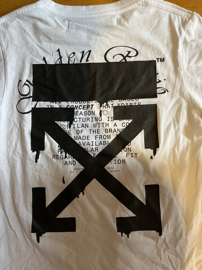 Off-White Dripping Arrows Tee White (used)