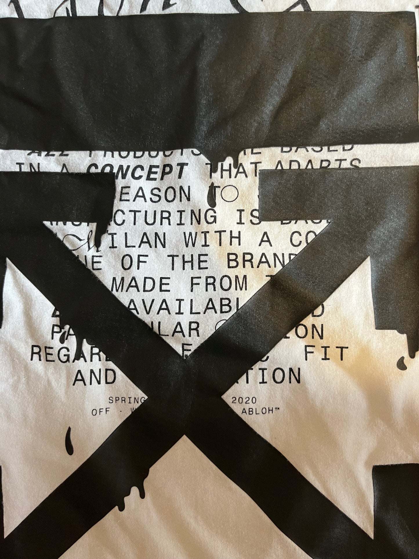 Off-White Dripping Arrows Tee White (used)