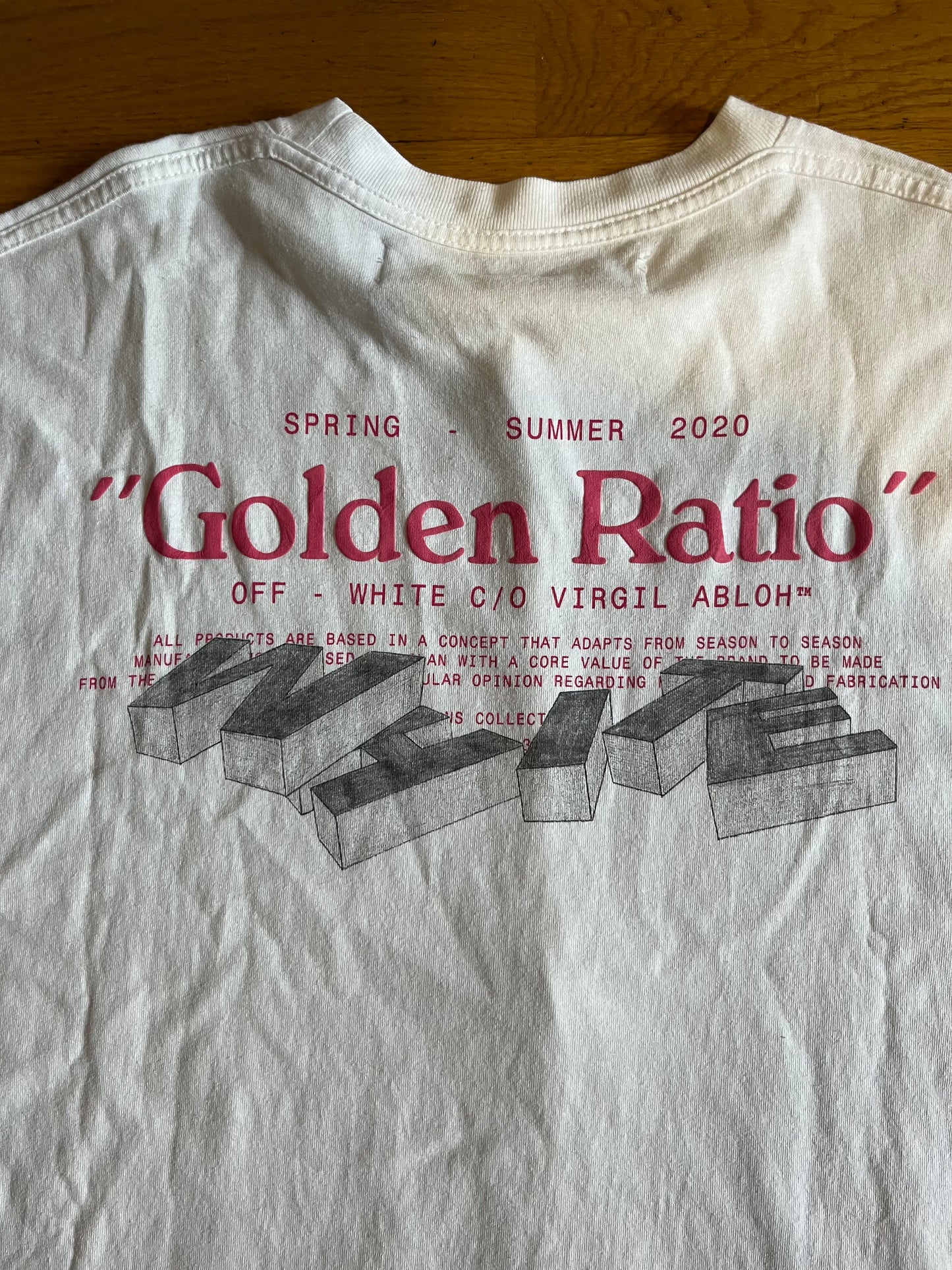 Off-White Golden Ratio Tee White (used)