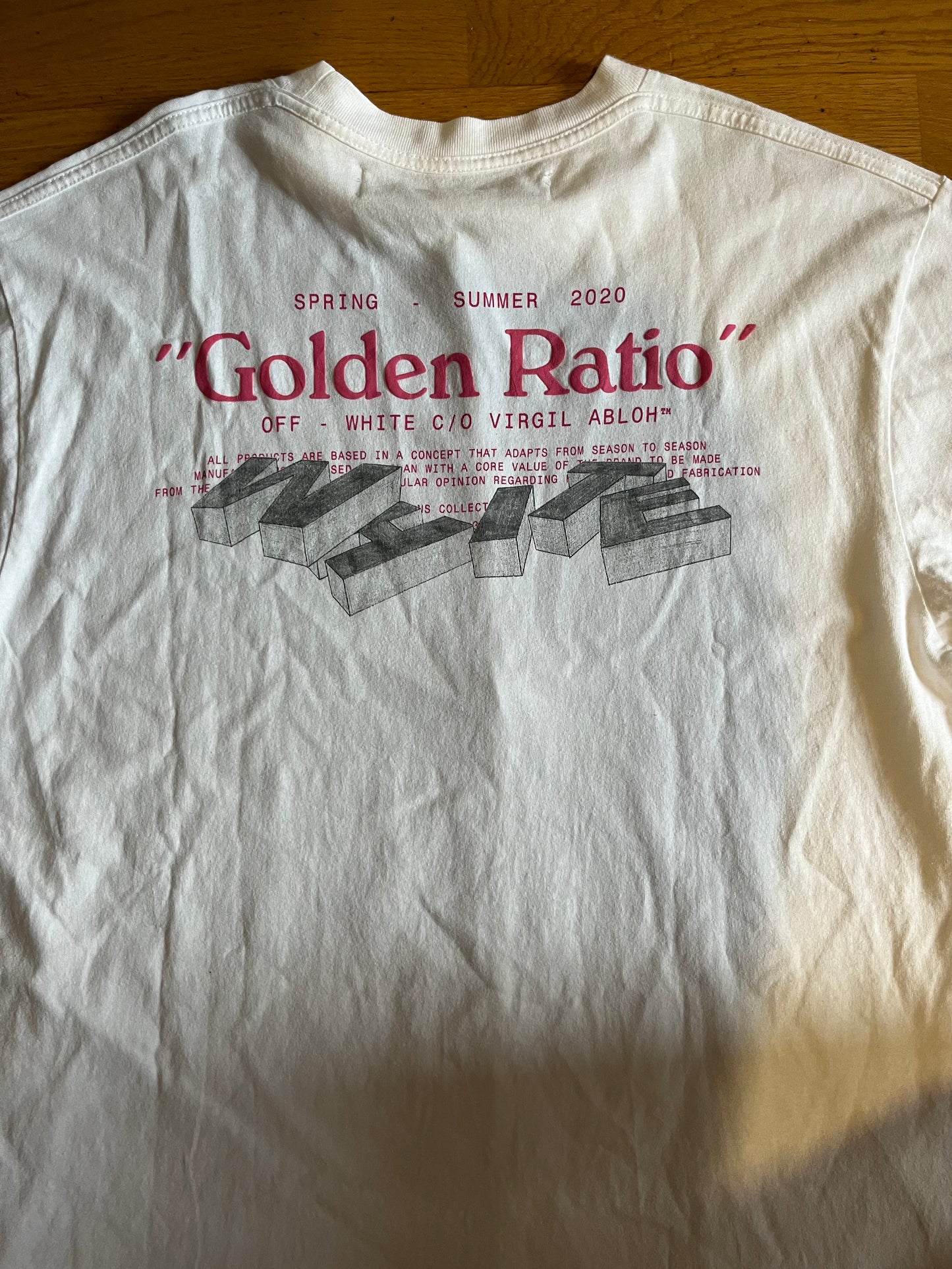 Off-White Golden Ratio Tee White (used)