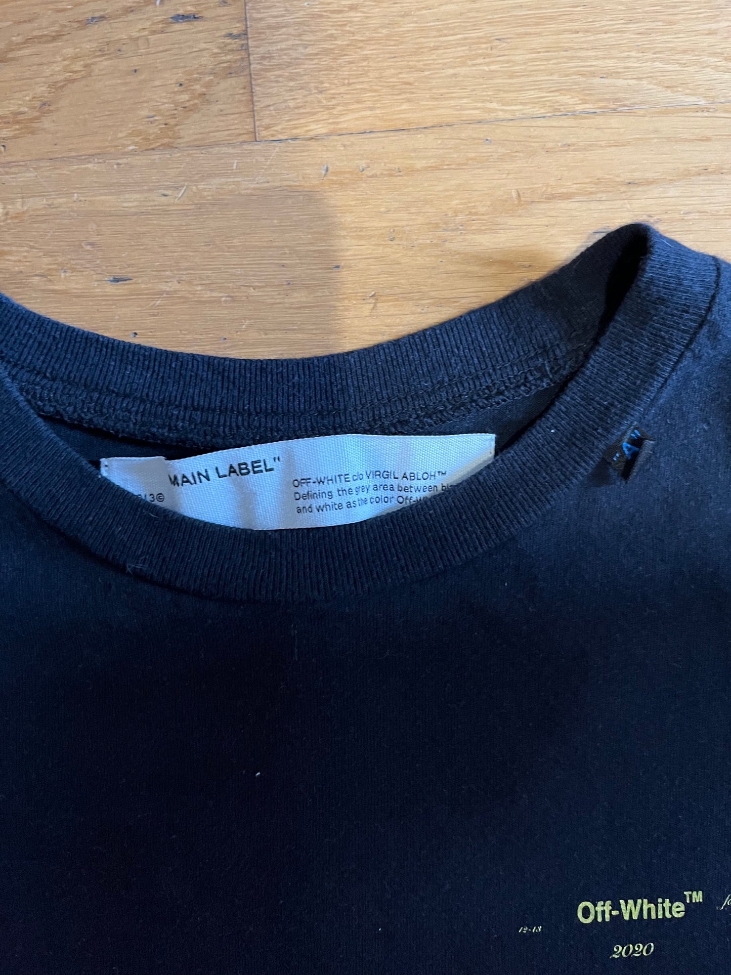 Off-White Acrylic Paint Tee Black (használt)