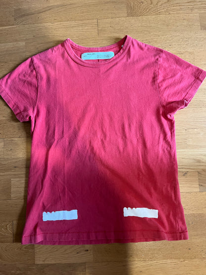 Off-White Brushed Diagonal Tee Red (used)