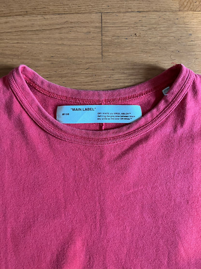 Off-White Brushed Diagonal Tee Red (used)