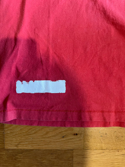 Off-White Brushed Diagonal Tee Red (used)