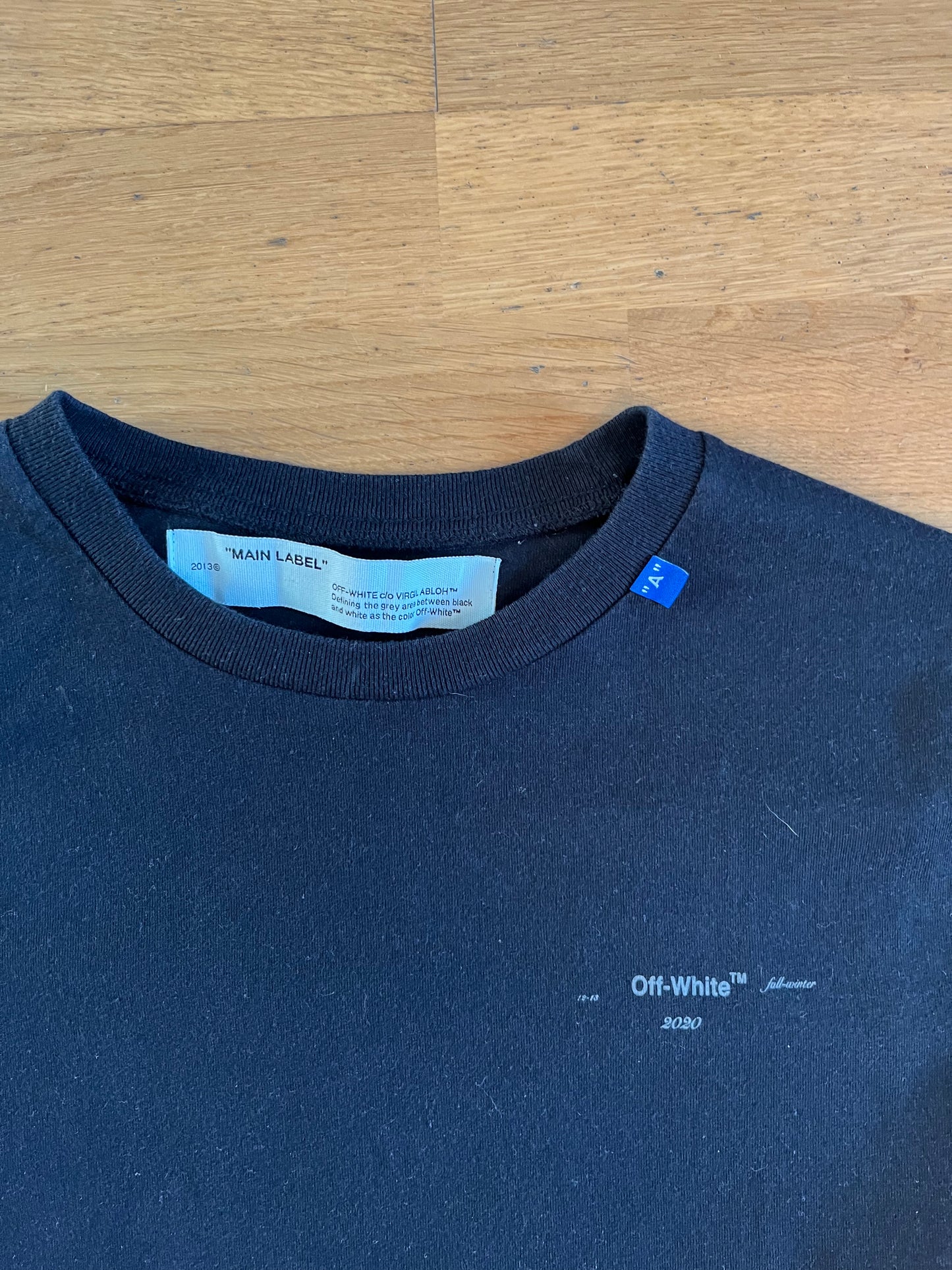 Off-White Backbone Tee Black (used)