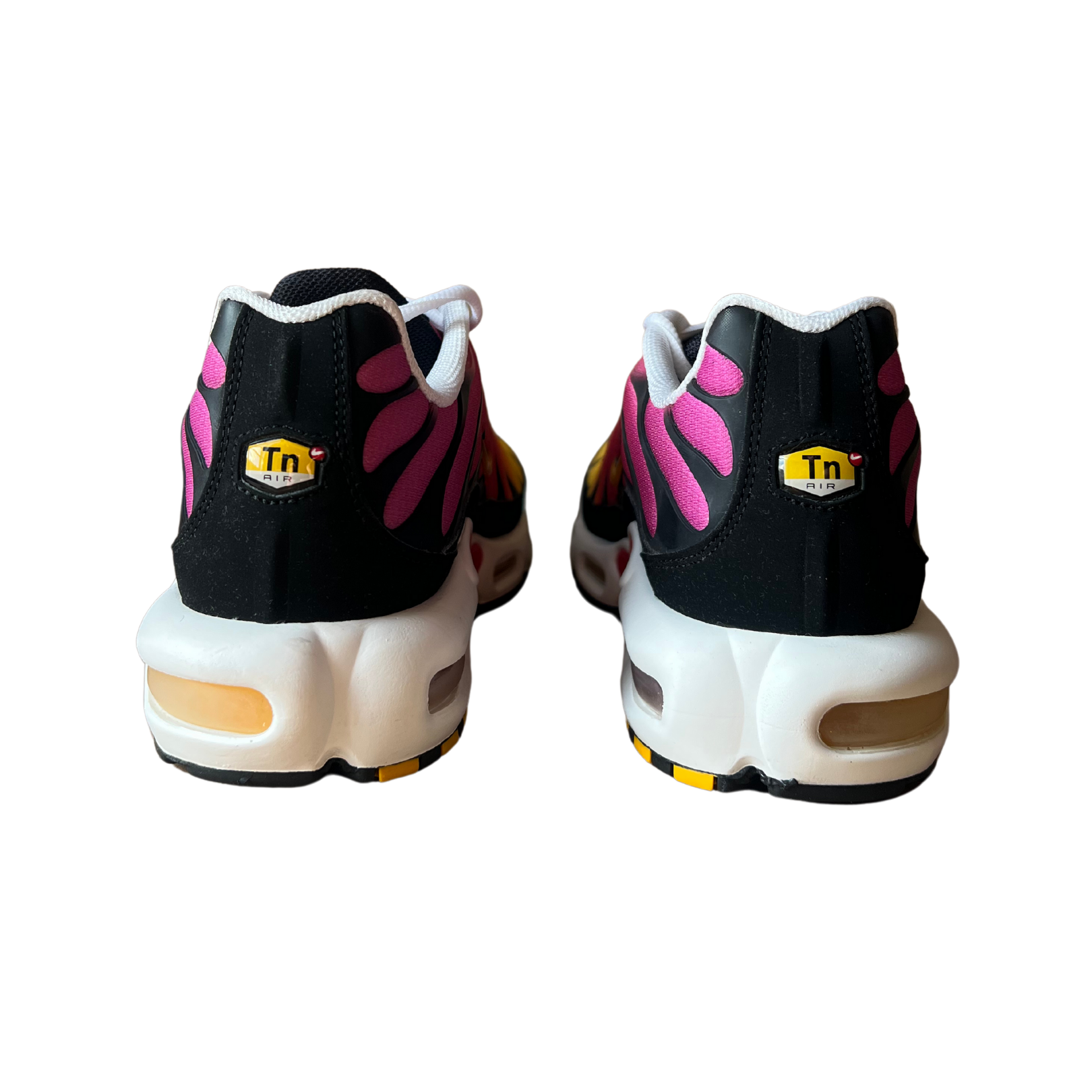 Nike Air Max Plus Yellow Pink Gradient hátulnézet