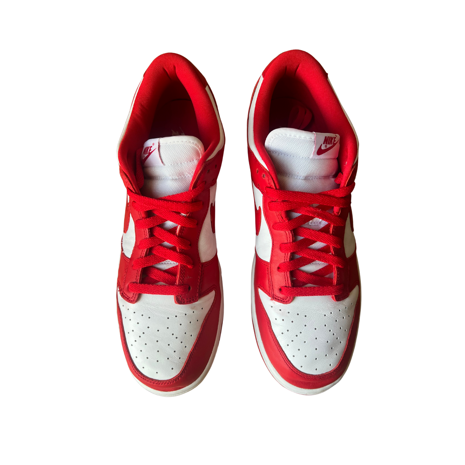 Nike Dunk Low University Red felülnézet