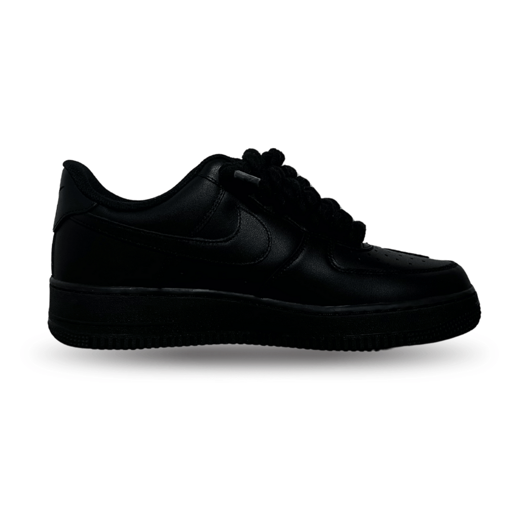 Nike Air Force 1 '07 Black Chunky Rope Lace Pure Black Rose Belső oldalnézet