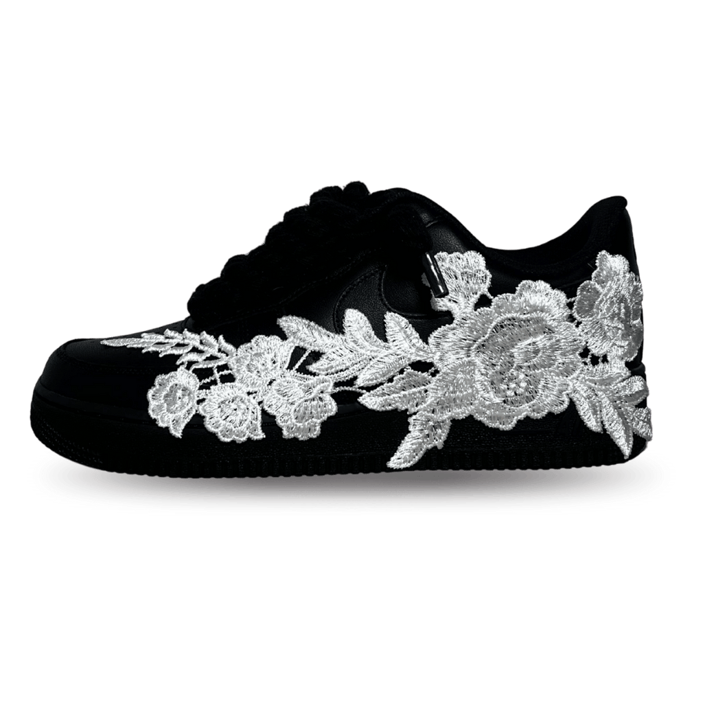 Nike Air Force 1 '07 Black Chunky Rope Lace White Rose Oldalnézet