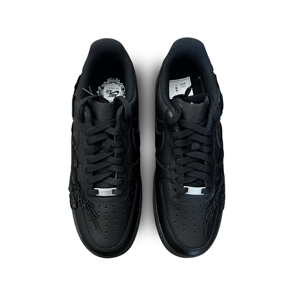 Nike Air Force 1 '07 Pure Black Rose Felülnézet