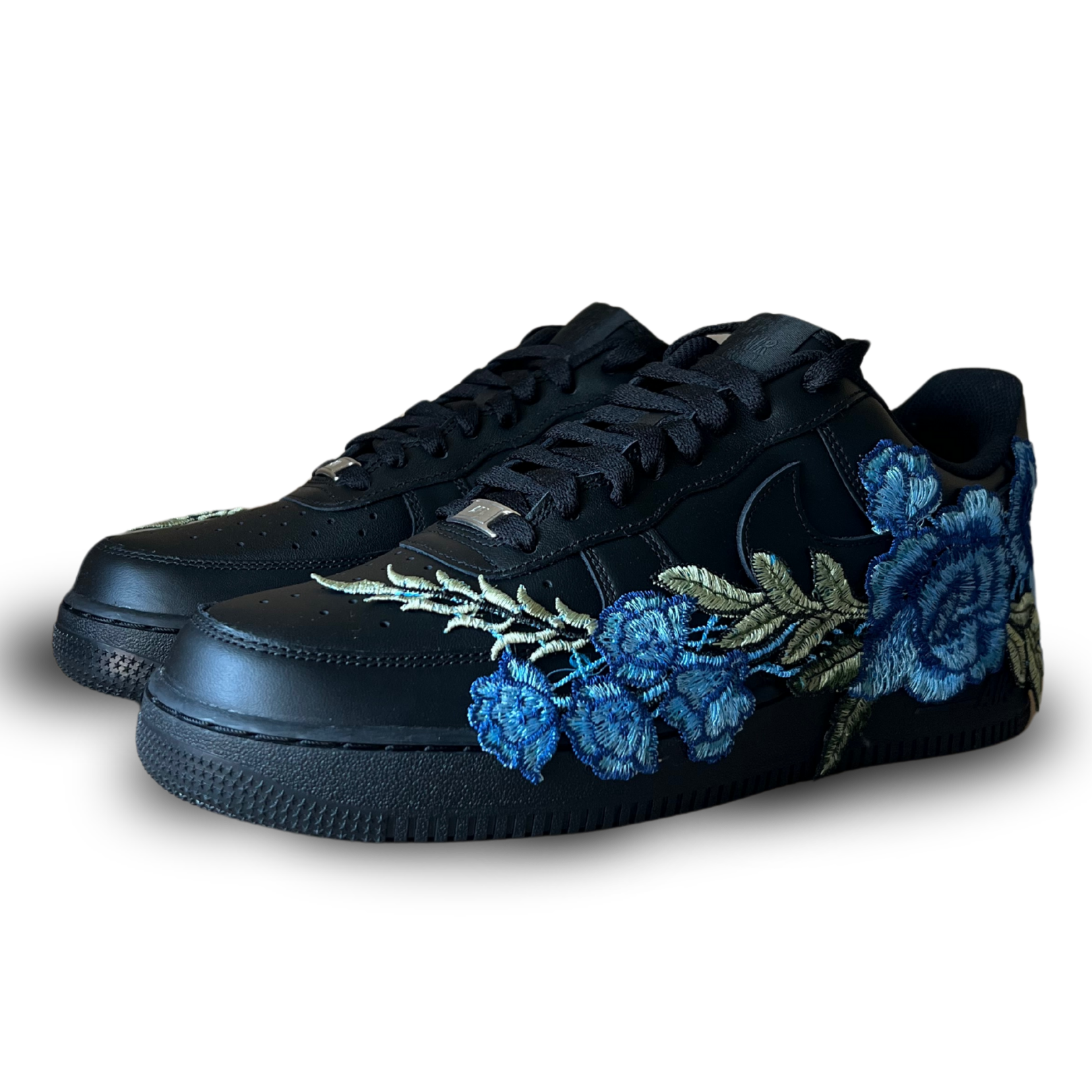 Nike Air Force 1 Black Blue Rose Csanadsoles