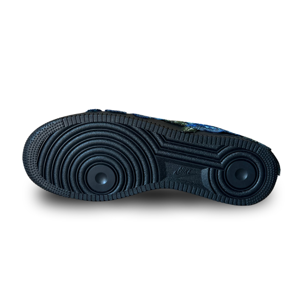 Nike Air Force 1 Black Blue Rose Talp