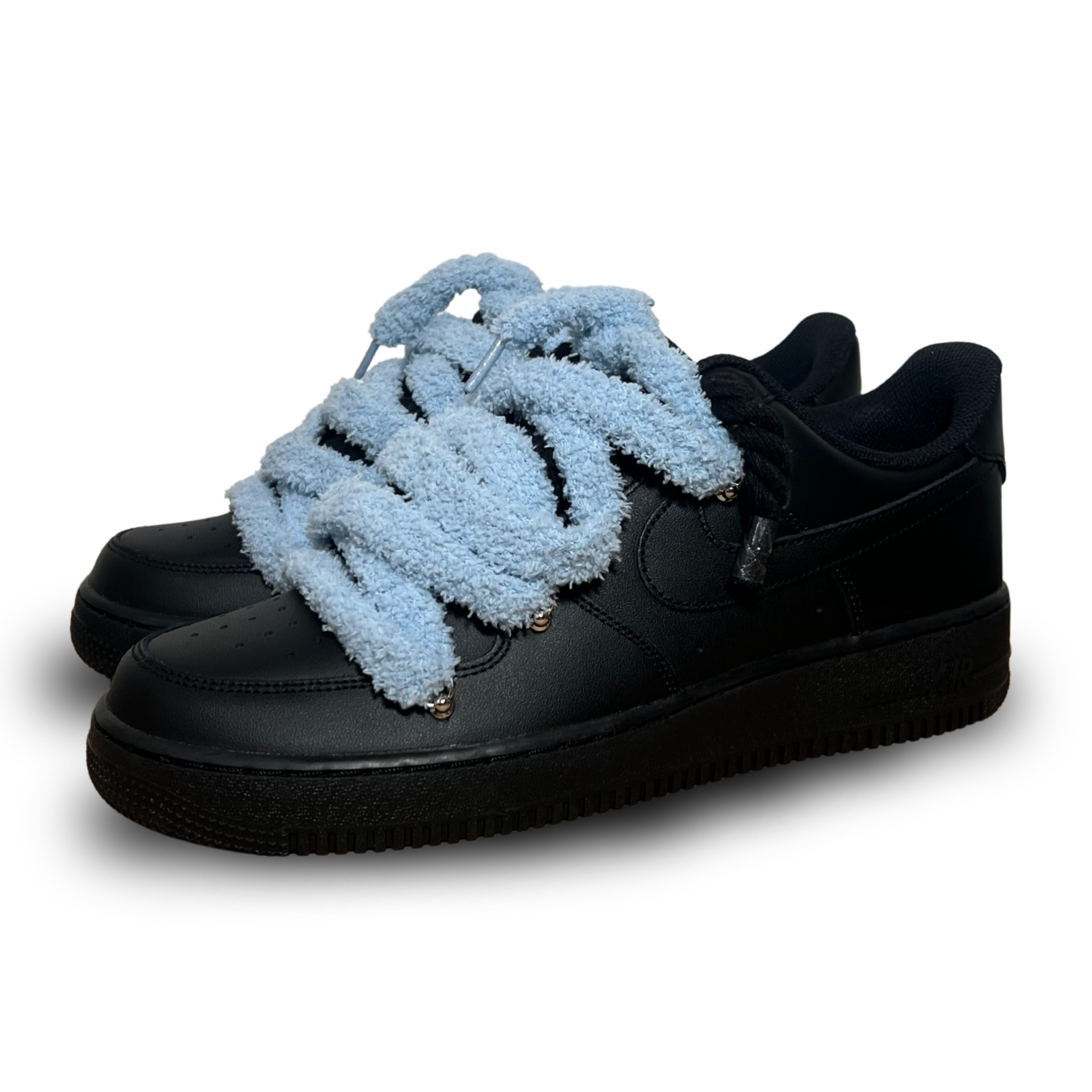 Nike Air Force 1 Black Chimney Cake Baby Blue Csanadsoles