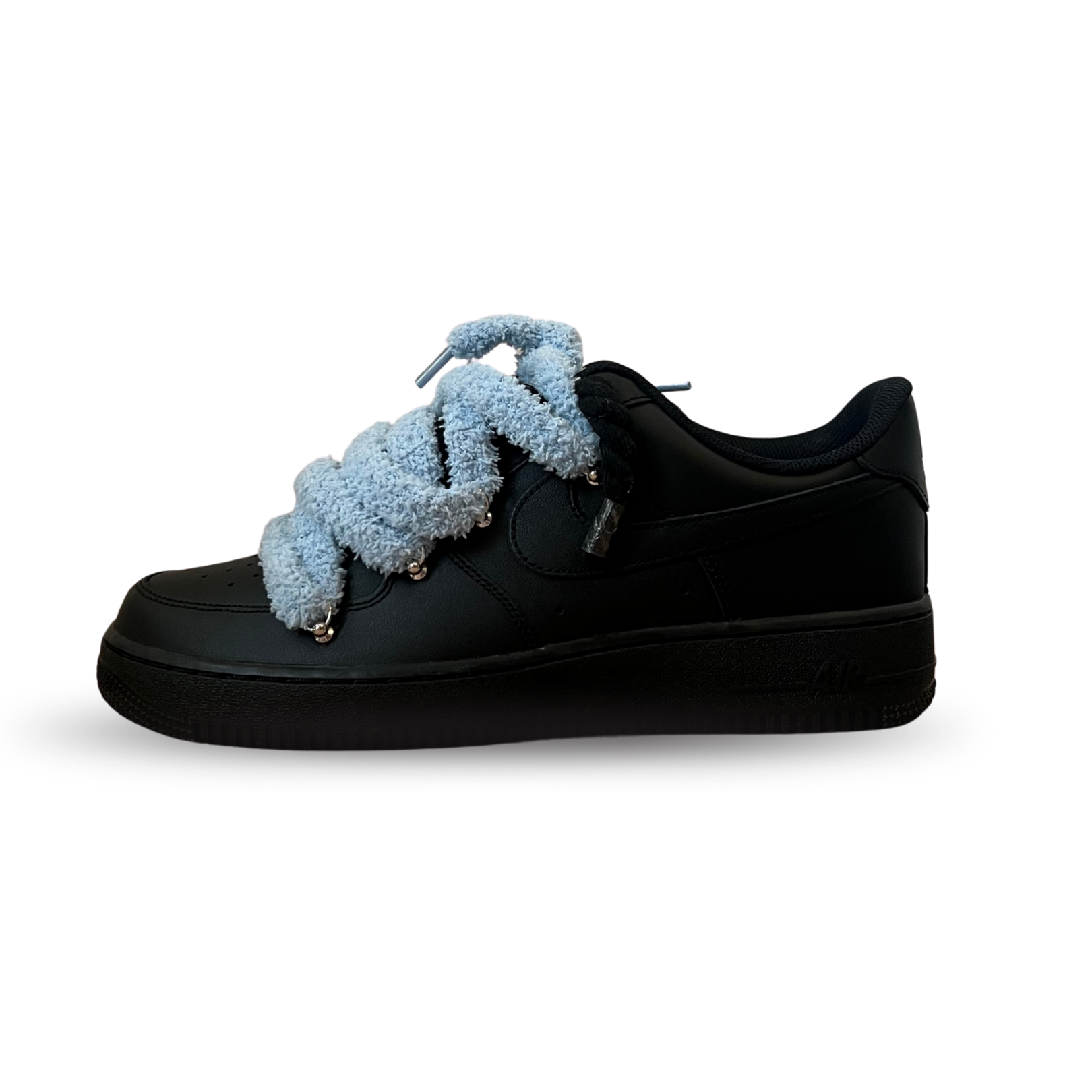 Nike Air Force 1 Black Chimney Cake Baby Blue Oldalnézet