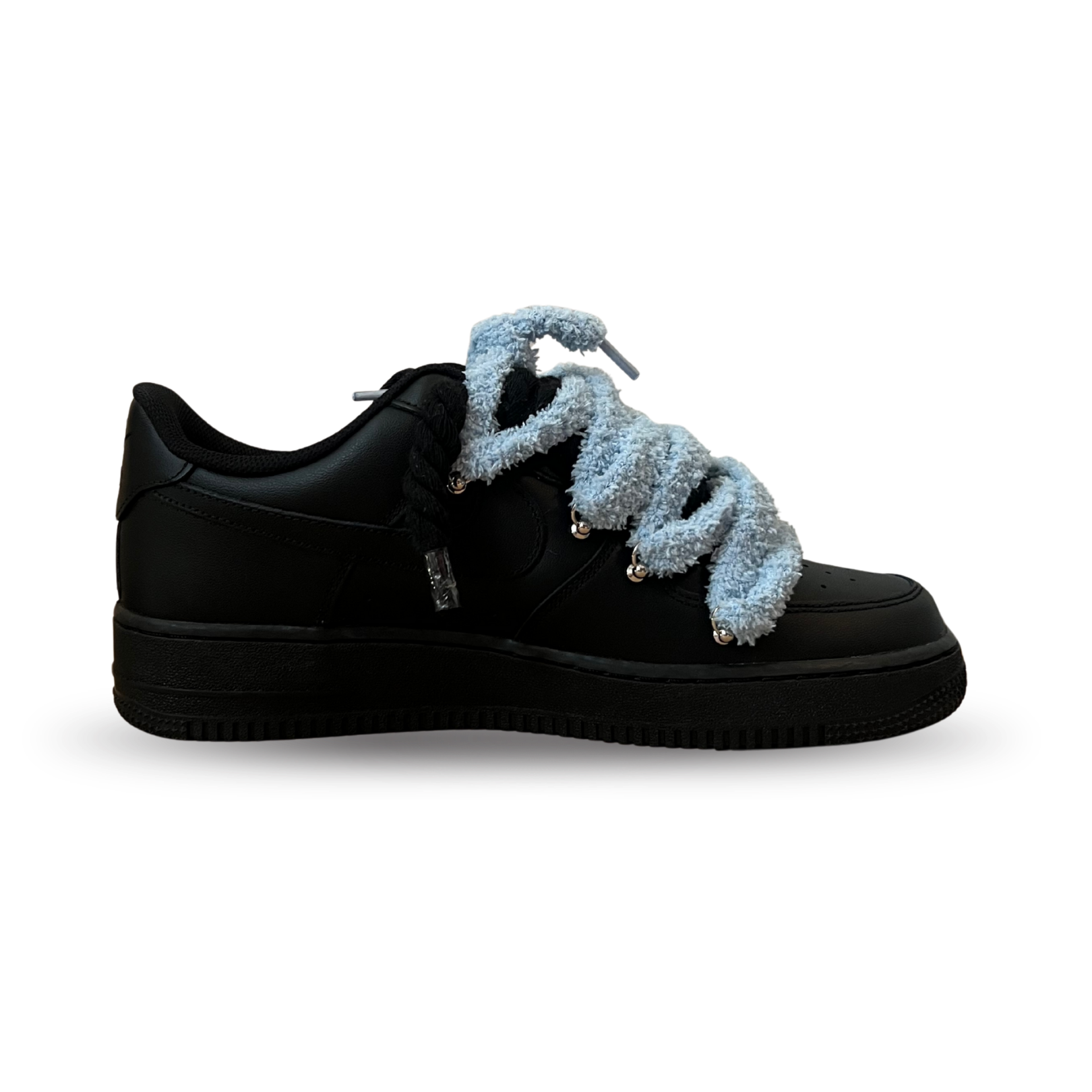 Nike Air Force 1 Black Chimney Cake Baby Blue Belső oldalnézet