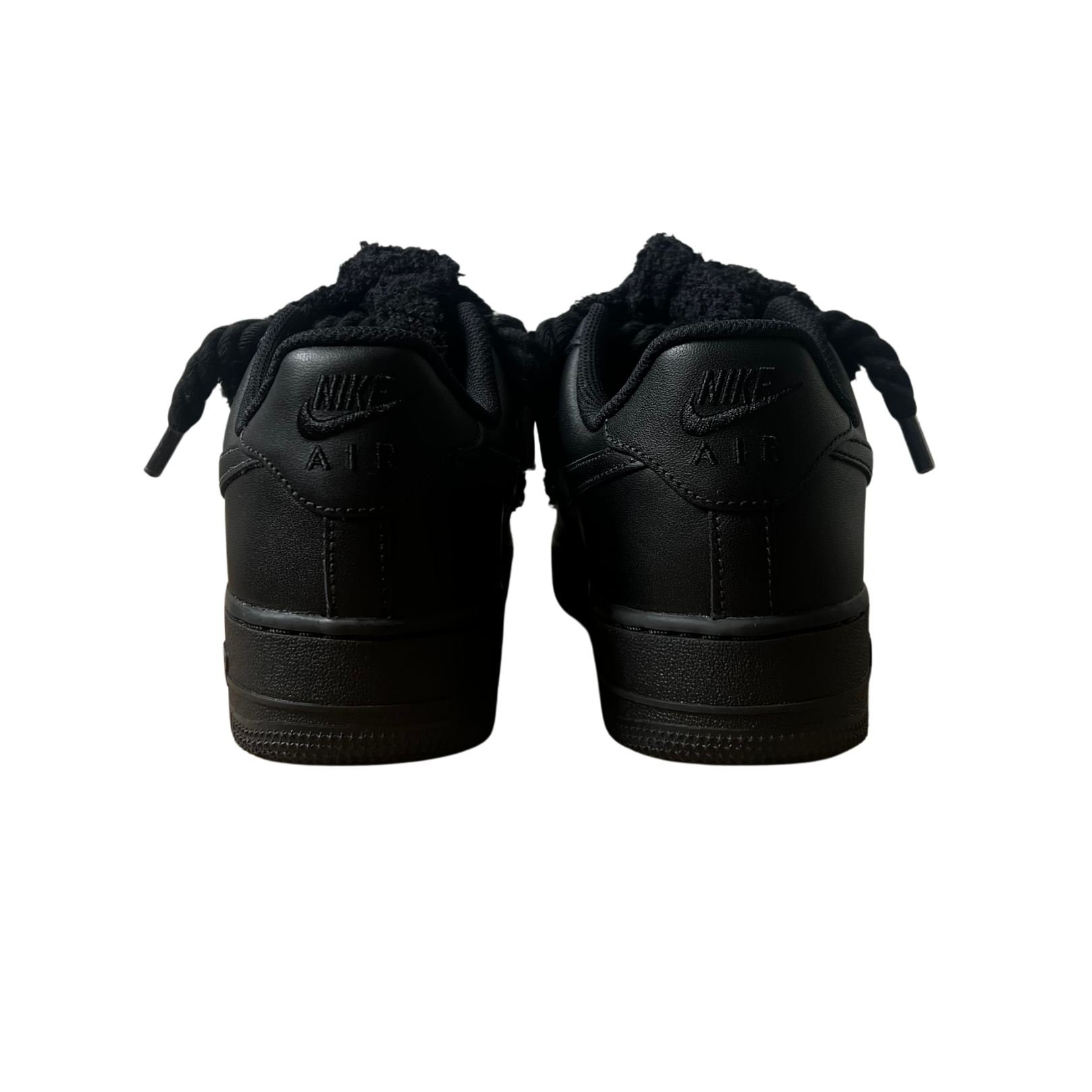 Nike Air Force 1 Black Chimney Cake Black Hátulnézet