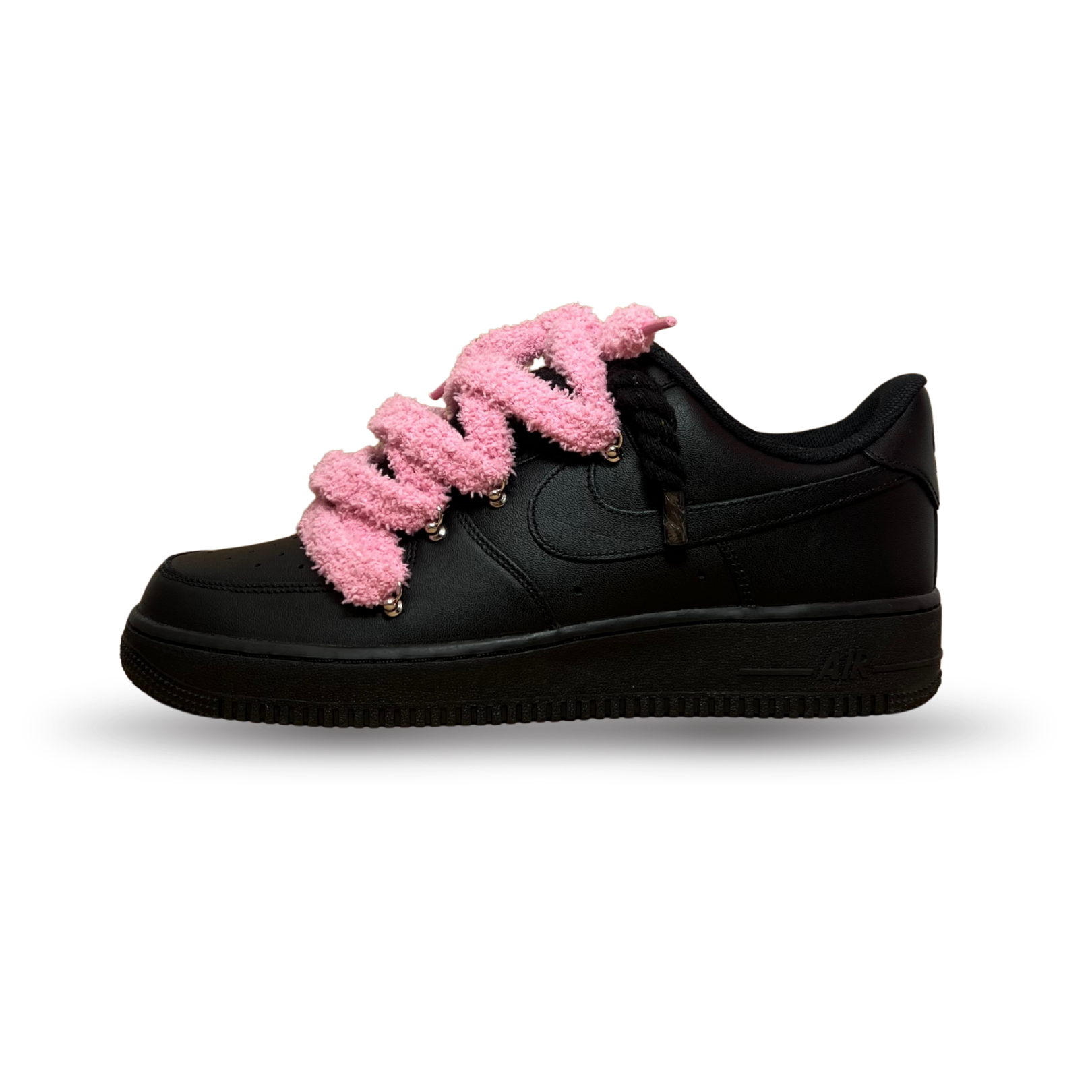 Nike Air Force 1 Black Chimney Cake Pink Oldalnézet