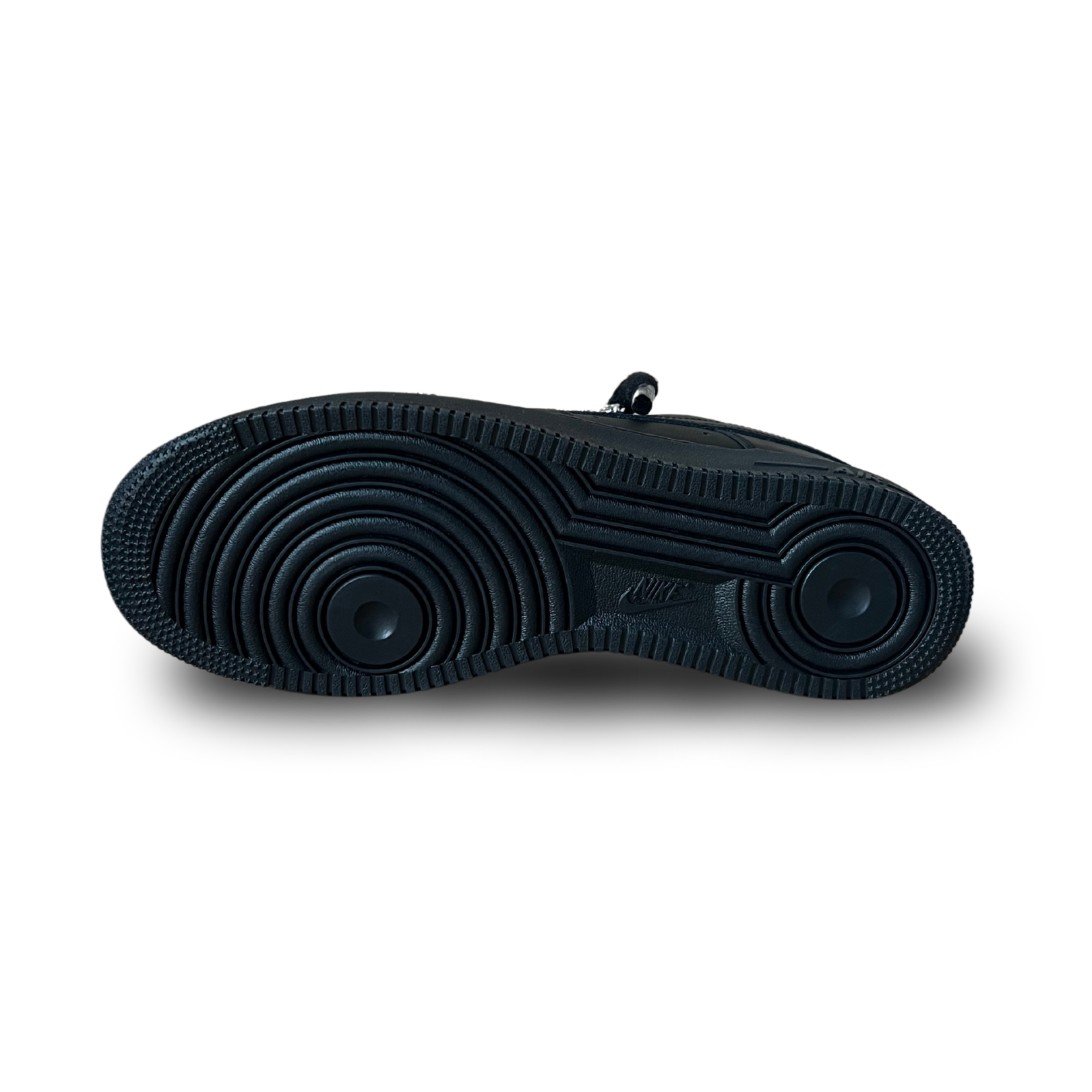 Nike Air Force 1 Black Diamond Rope Lace Champagne Talp