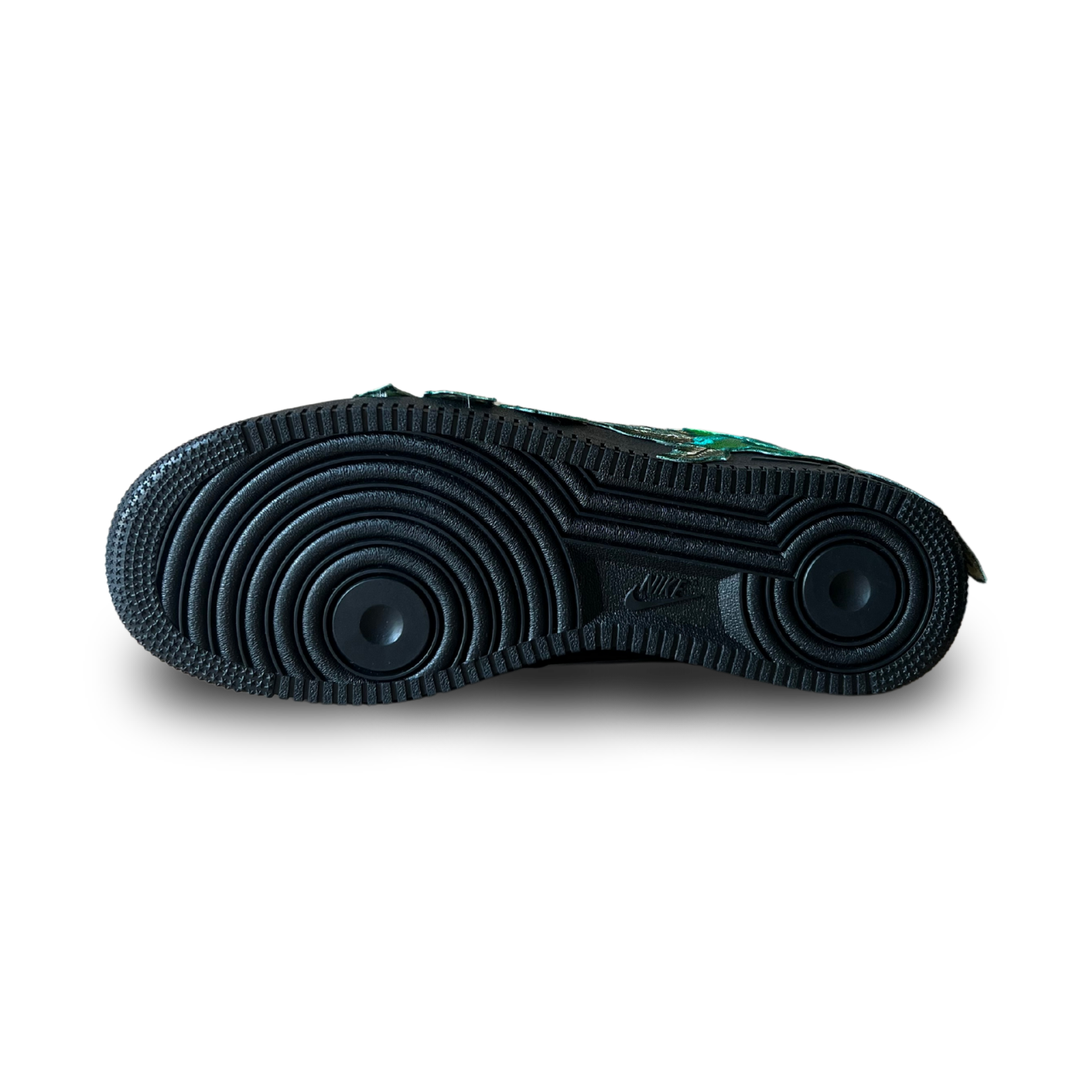 Nike Air Force 1 Black Green Rose Talp