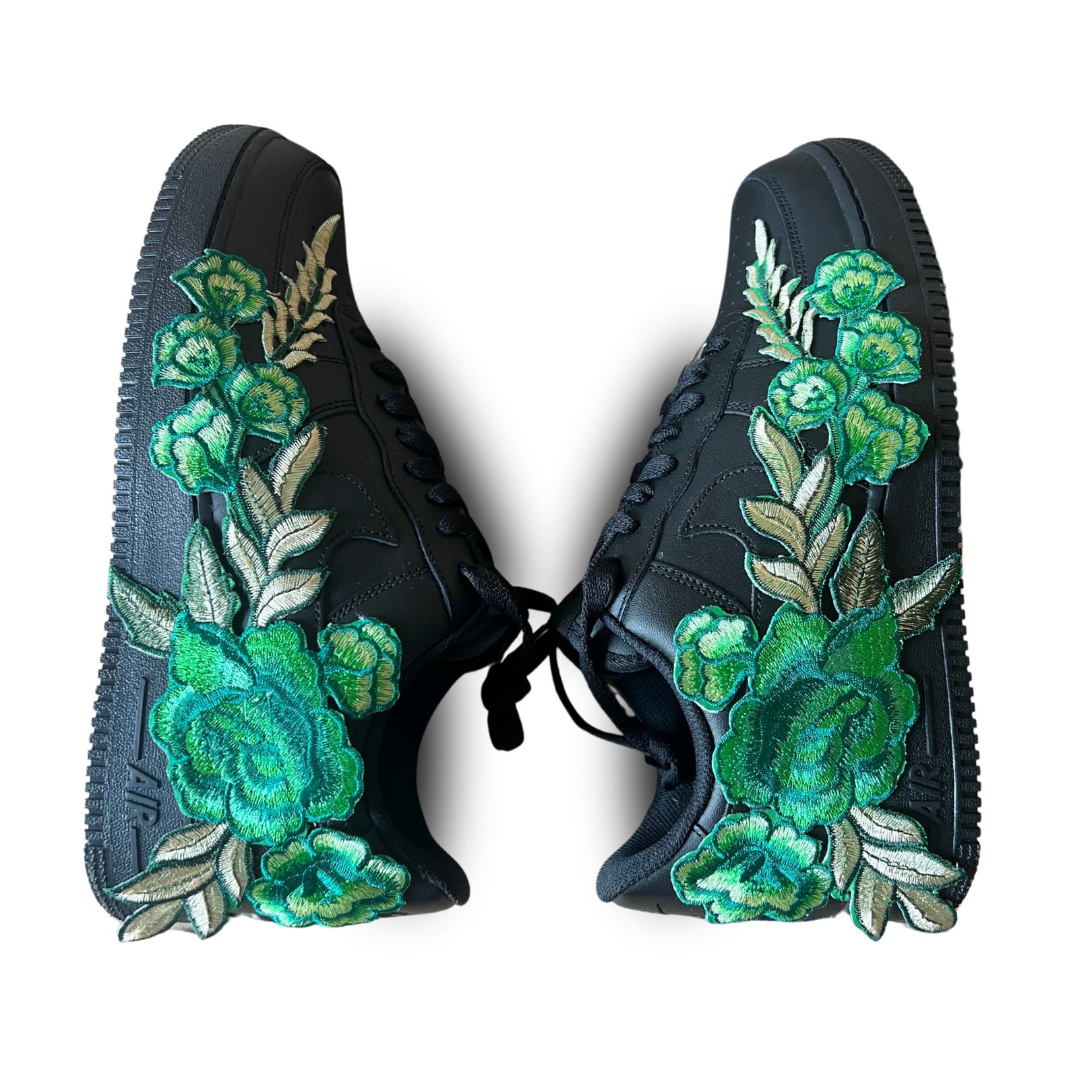Nike Air Force 1 Black Green Rose Rózsanézet