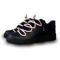 Nike Air Force 1 Black Laced Up Rope Lace Pink Csanadsoles