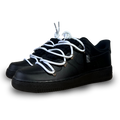 Nike Air Force 1 Black Laced Up Rope Lace White Csanadsoles