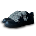 Nike Air Force 1 Black Lanvin Rope Lace Black White Csanadsoles