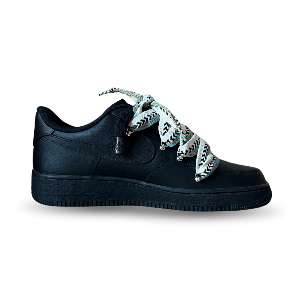 Nike Air Force 1 Black Lanvin Rope Lace Brown Beige Belső oldalnézet