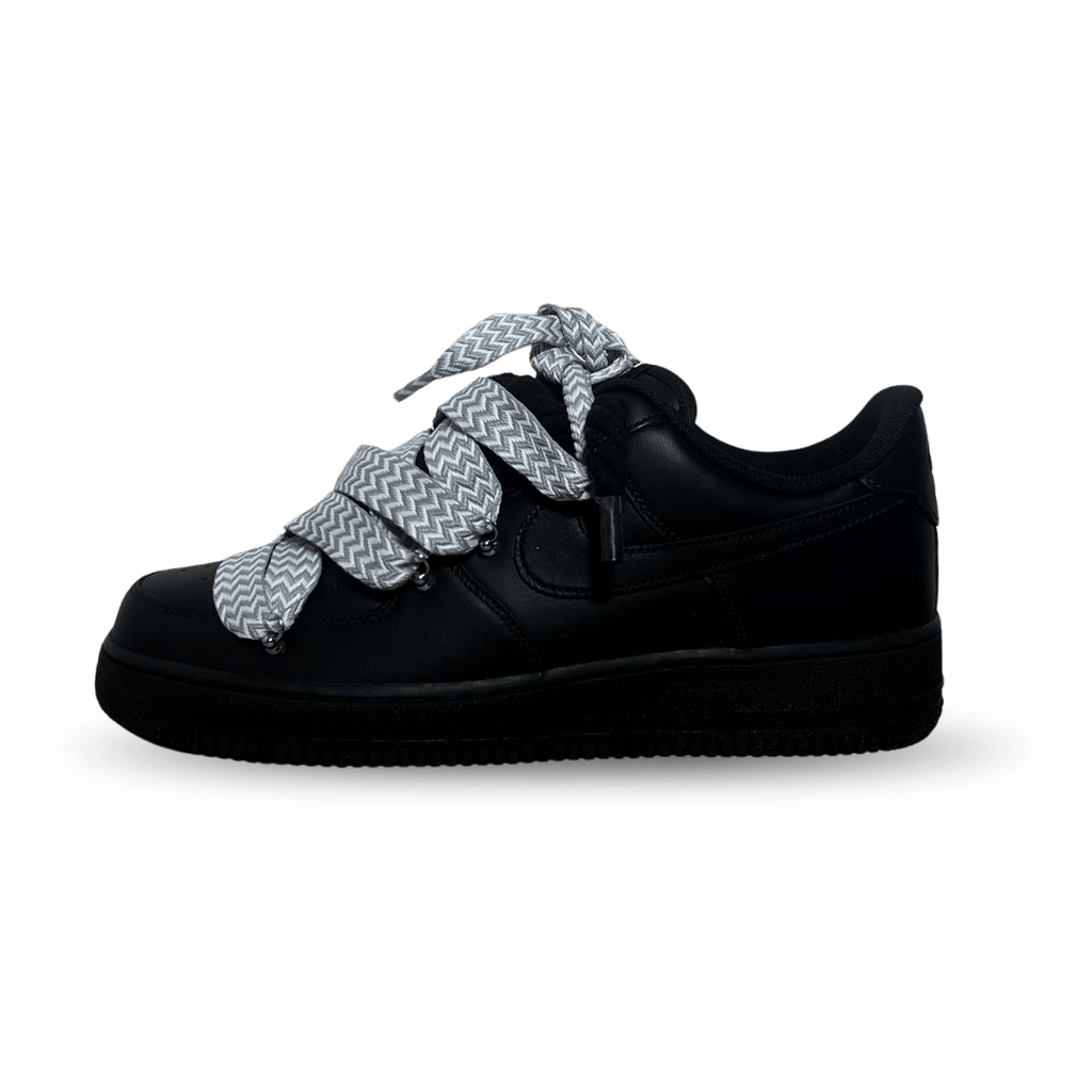 Nike Air Force 1 Black Lanvin Rope Lace Grey Oldalnézet