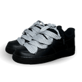 Nike Air Force 1 Black Lanvin Rope Lace Grey Csanadsoles