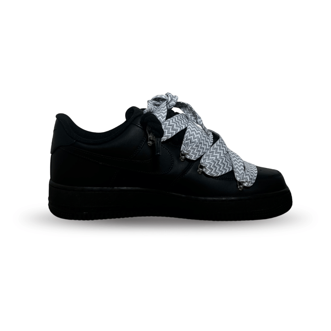 Nike Air Force 1 Black Lanvin Rope Lace Grey Belső oldalnézet