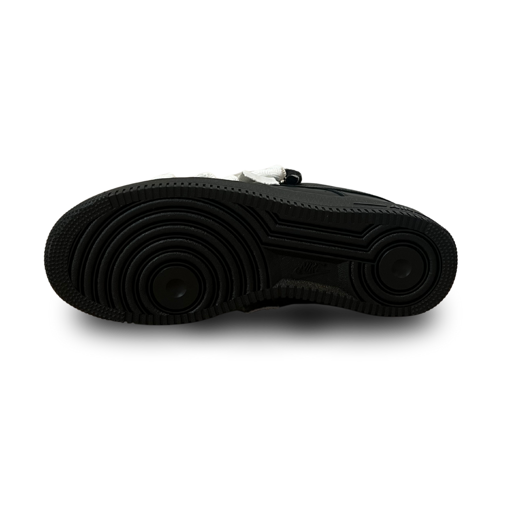 Nike Air Force 1 Black Lanvin Rope Lace White Talp