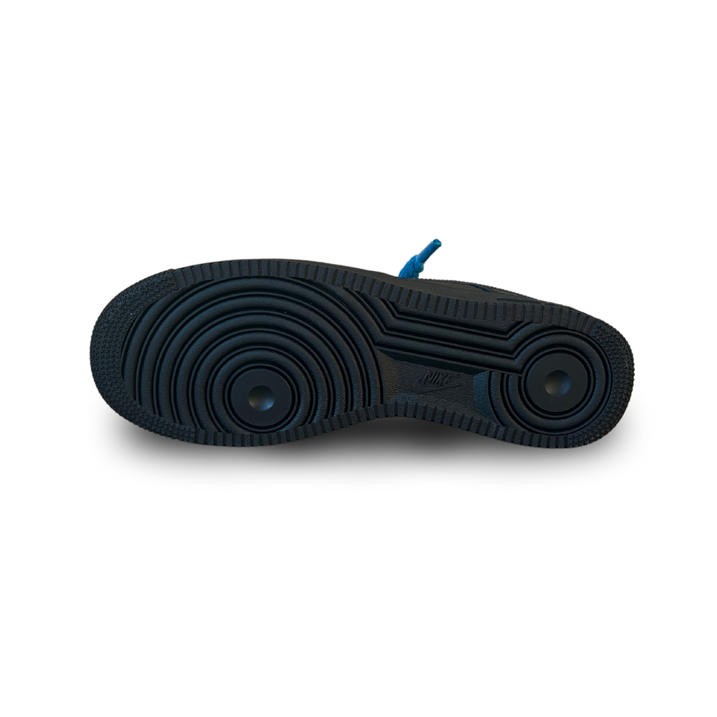 Nike Air Force 1 Black Rope Lace Blue Talp