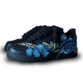 Nike Air Force 1 Black Rope Lace Blue Rose Csanadsoles