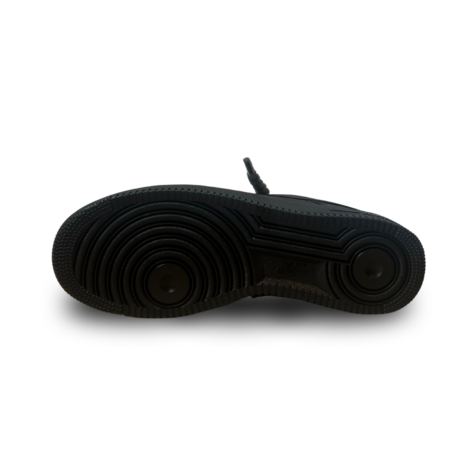 Nike Air Force 1 Black Rope Lace Dark Grey Talp