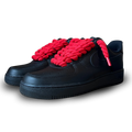 Nike Air Force 1 Black Rope Lace Red Csanadsoles