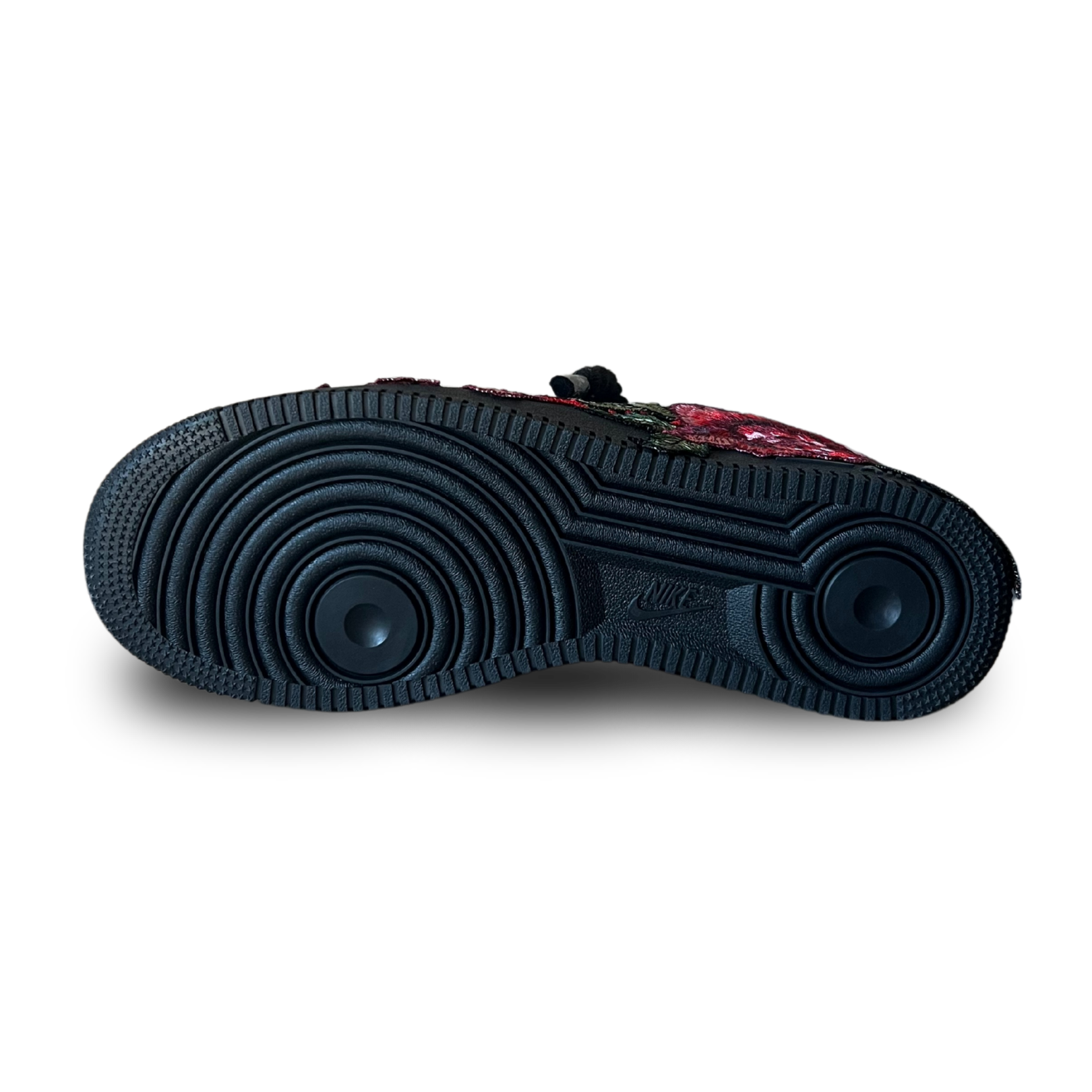 Nike Air Force 1 Black Rope Lace Rose Talp