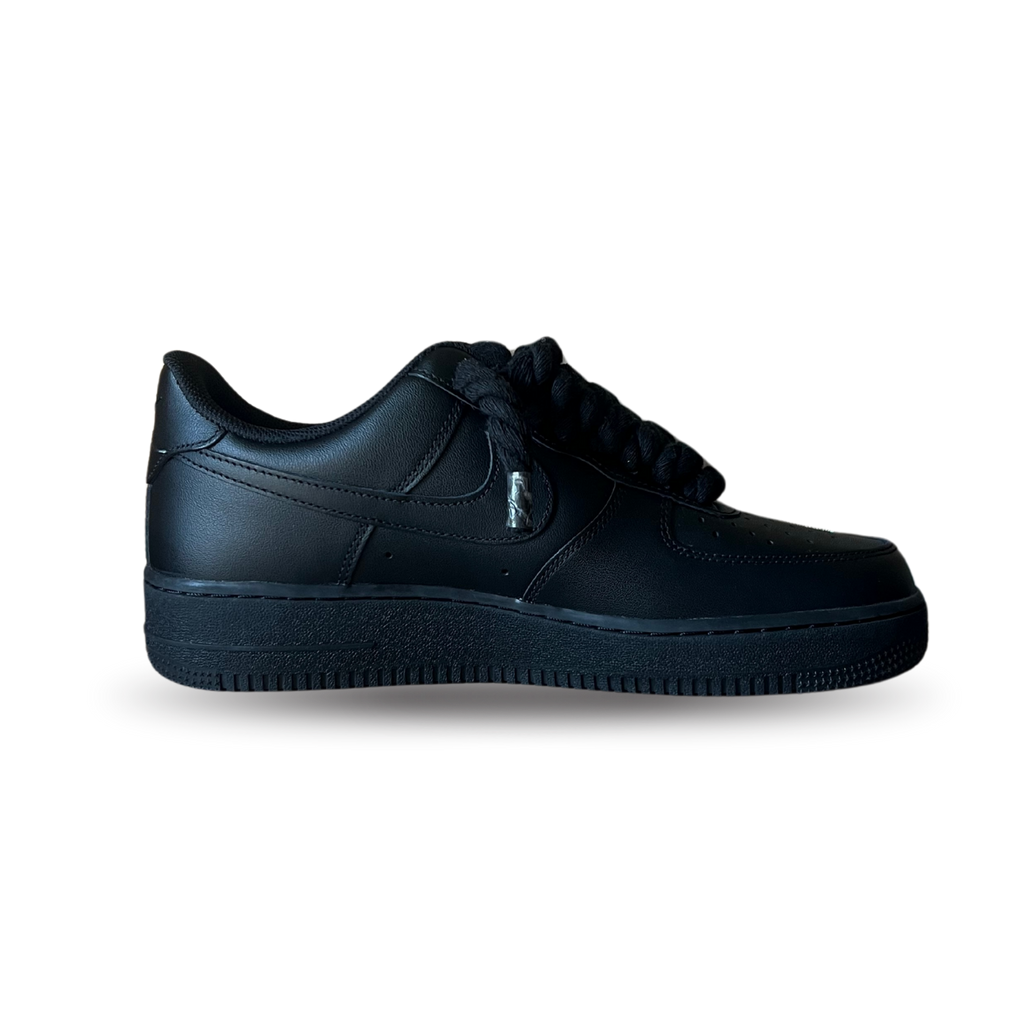 Nike Air Force 1 Black Rope Lace Rose Belső oldalnézet