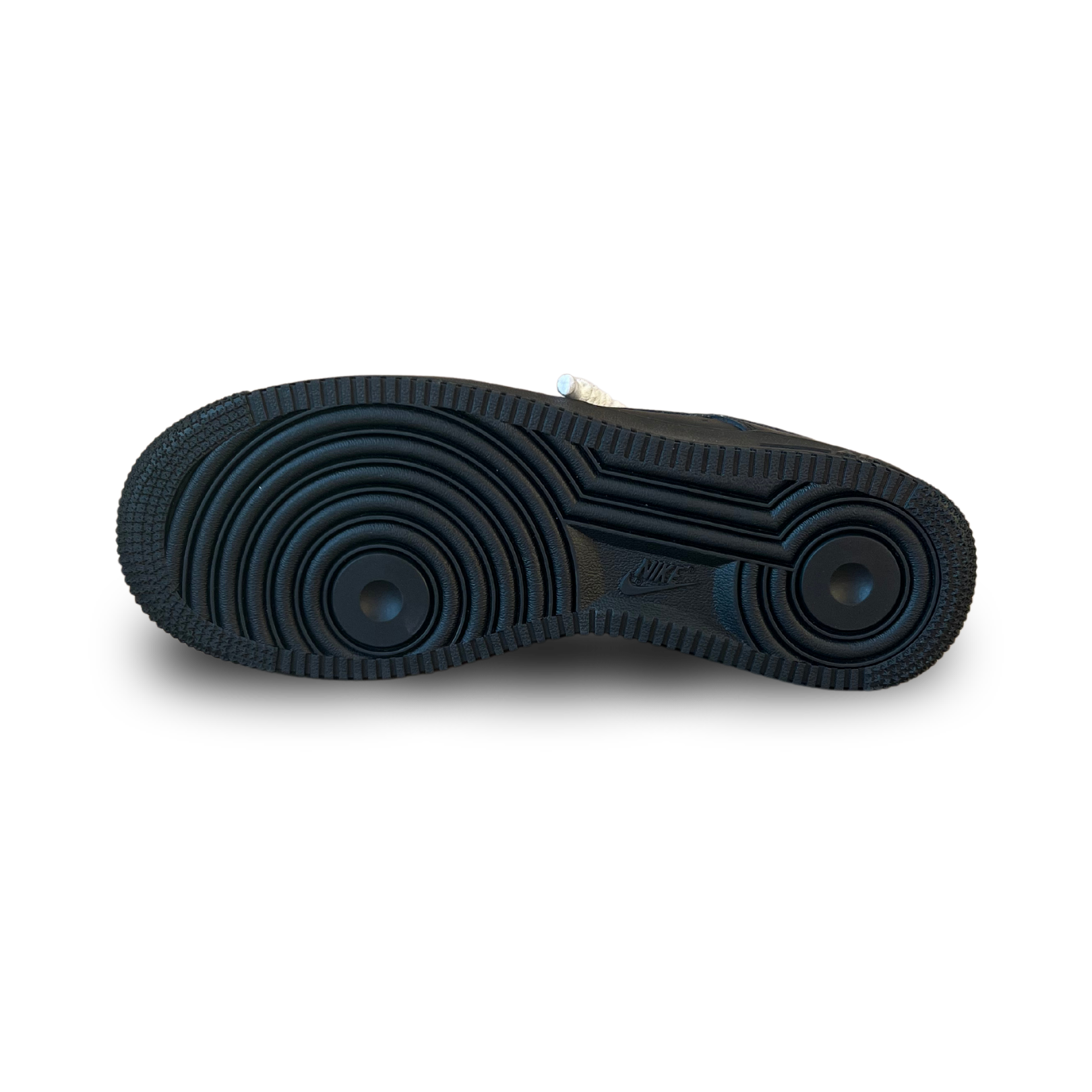 Nike Air Force 1 Black Rope Lace White Talp