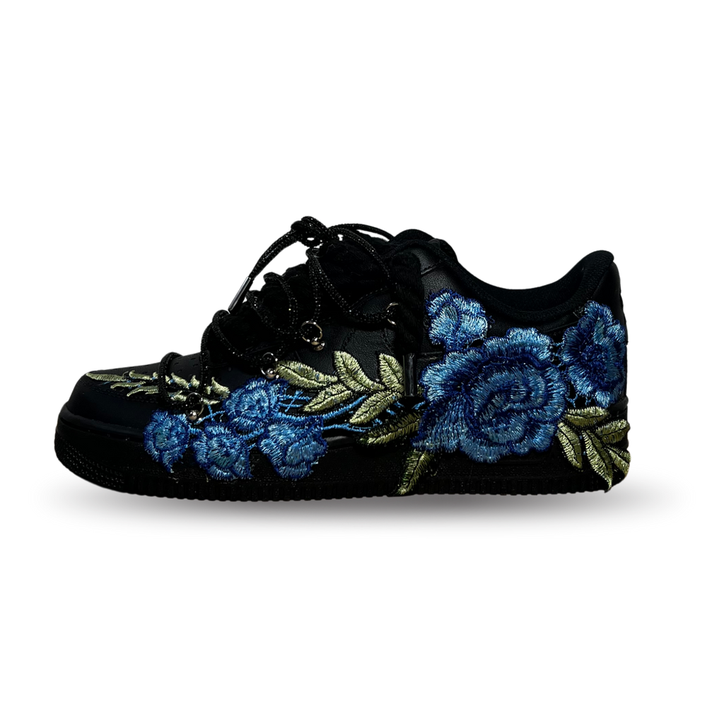 Nike Air Force 1 Black Rose Blue Diamond Oldalnézet