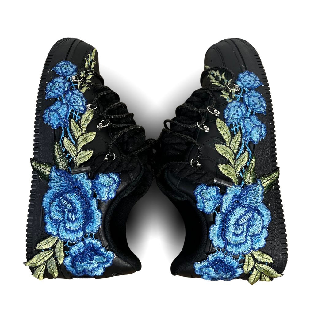 Nike Air Force 1 Black Rose Blue Diamond Rózsanézet